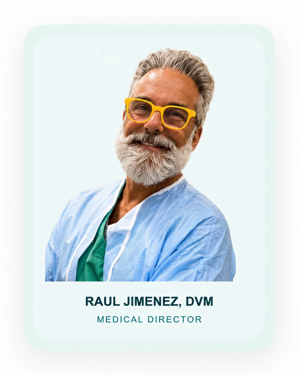 Portrait of Dr. Raul Jimenez, DVM, Medical Director